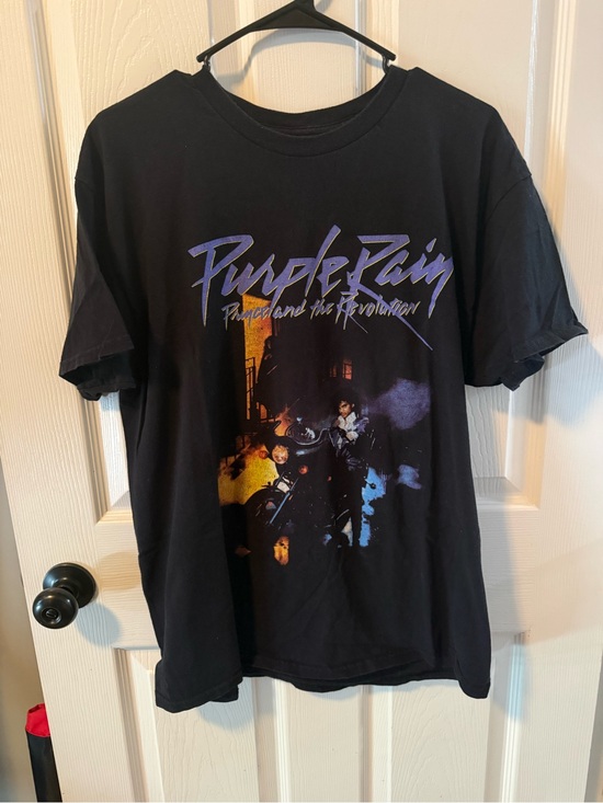 Prince Other - Purple Rain Graphic Tee - Black Men’s Large